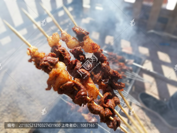 羊肉串特寫