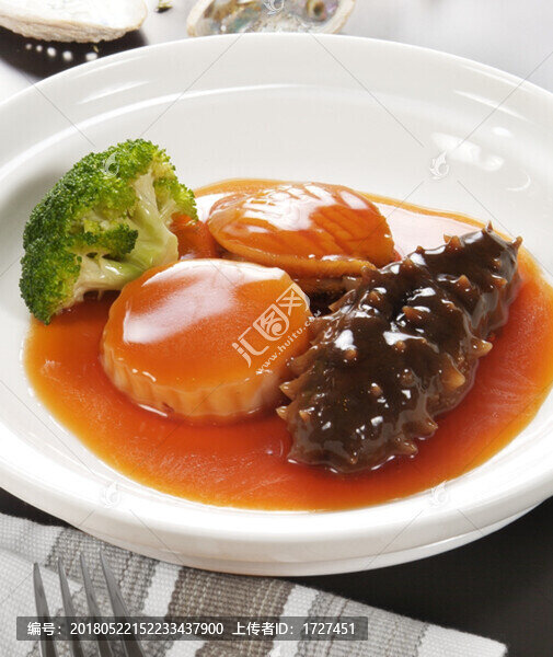 鮑魚扣海參