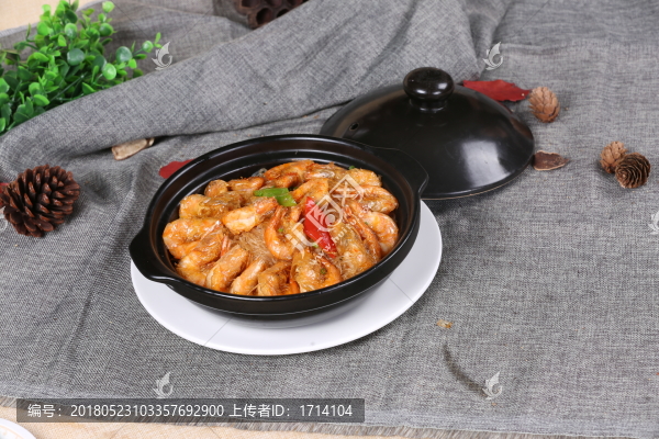 蝦頭油焗粉絲蝦