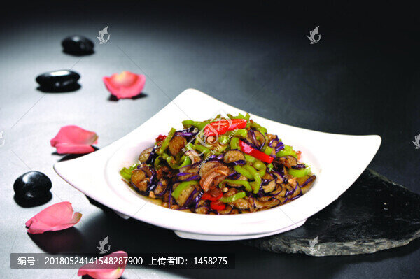 尖椒炒紫茄
