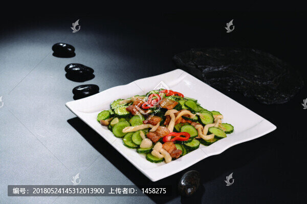 肉片青瓜小蘑菇