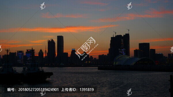 山東省,青島市,奧帆中心,落日