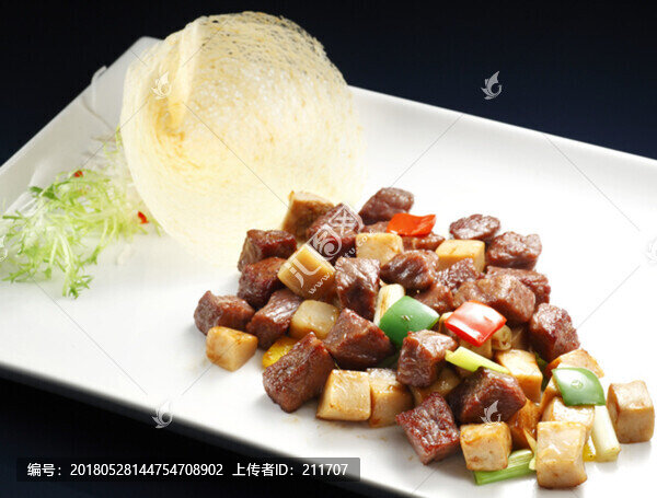 杏花菇炒特級(jí)牛肉