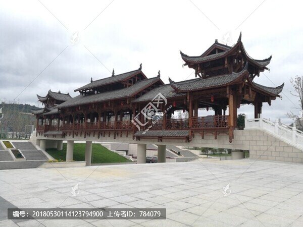 中式紅橋