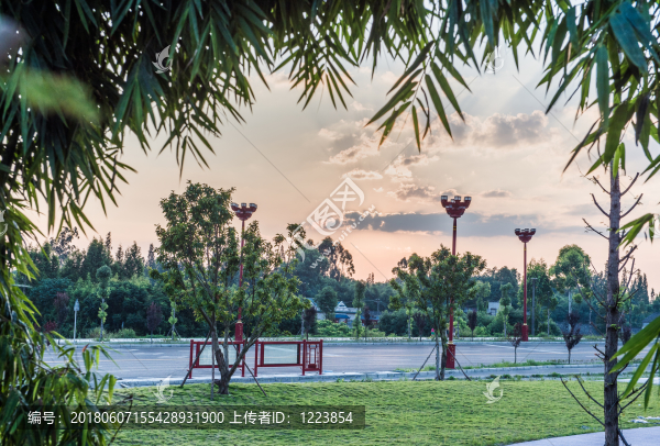 晚霞,逆光
