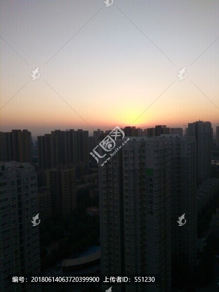 西安,日出,日落,夕陽(yáng)