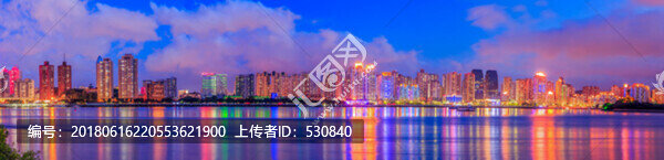 溫州夜景,全景大畫幅