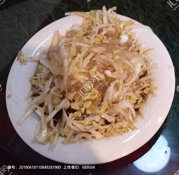 涼拌醋味白菜