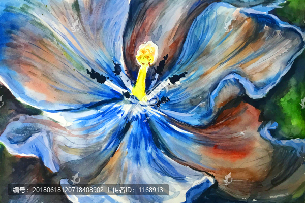 水彩花卉