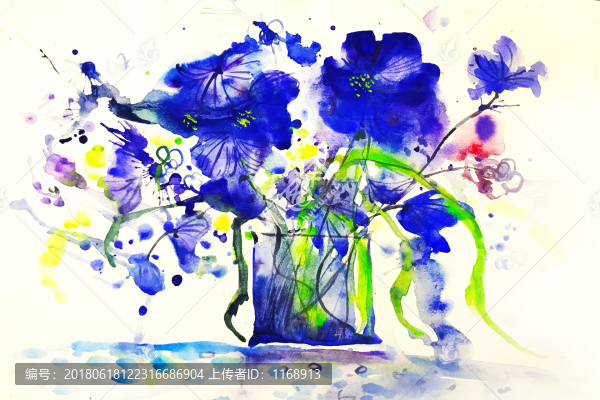 水彩花卉
