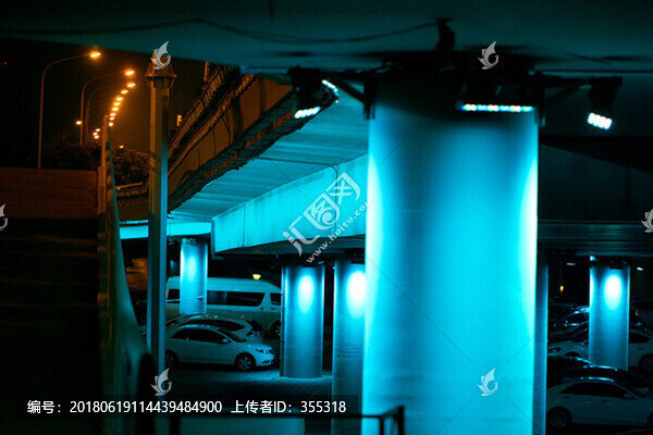 青島,夜景,燈光,樓體亮化