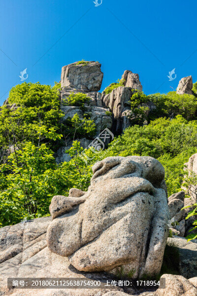 遼寧丹東五龍山高山懸崖峭壁風(fēng)光
