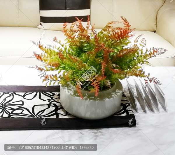 人造花仿生仿真植物盆景綠色花
