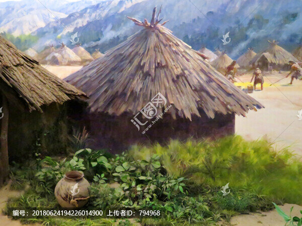 半坡人房屋場(chǎng)景
