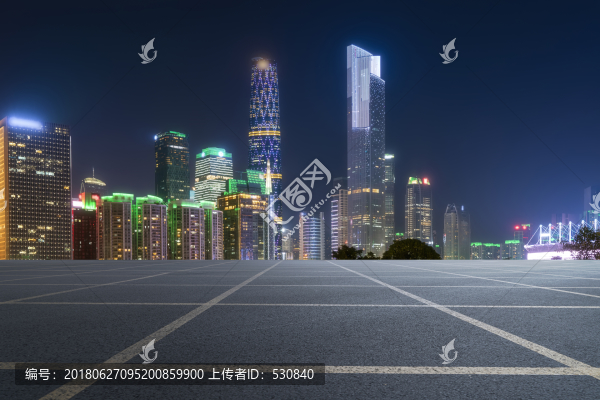 廣州珠江新城和公路路面