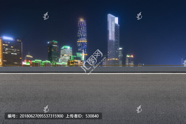 廣州珠江新城和公路路面