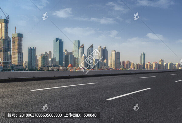 杭州錢江新城和高速公路