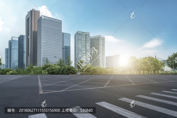 城市道路和杭州錢江新城
