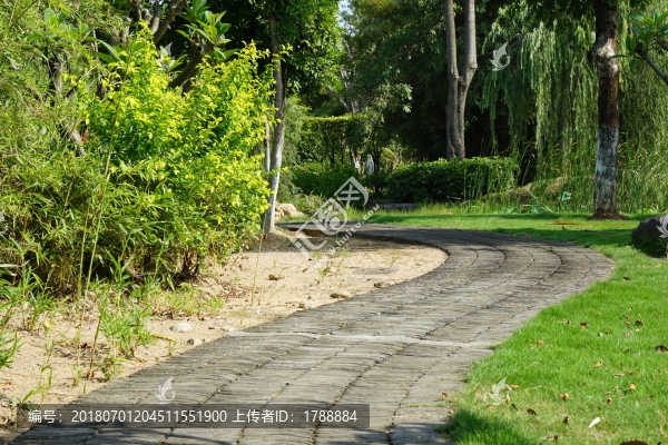 瓦片路面