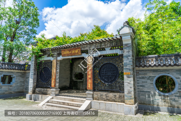 中式庭院大門
