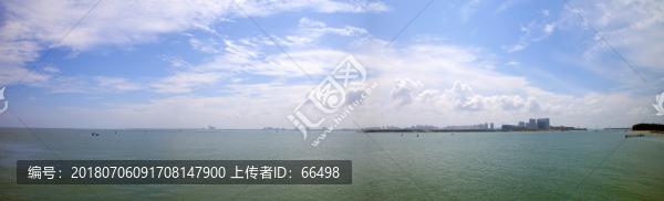 文昌椰林灣遠眺文城之二