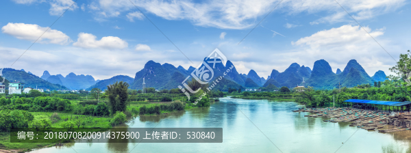 桂林山水風(fēng)光全景大畫幅