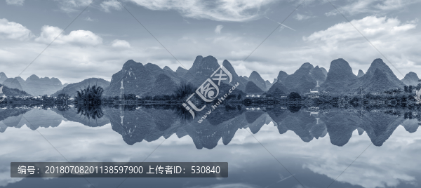 桂林山水風(fēng)光全景大畫(huà)幅