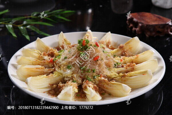 蒜茸粉絲蒸娃娃菜