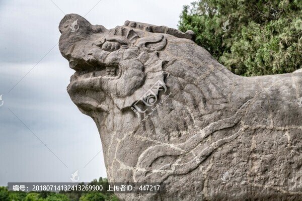 永定陵石獅子
