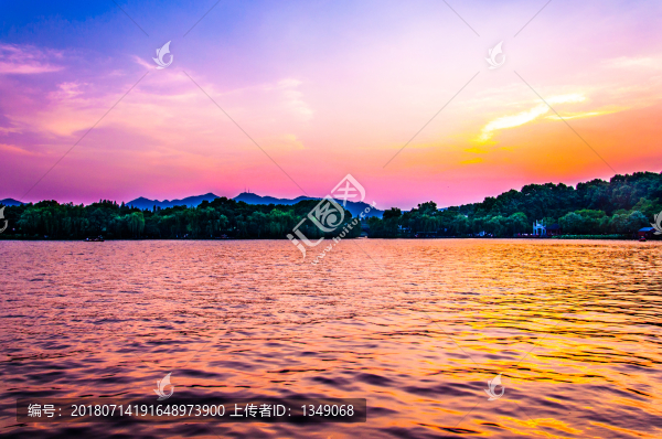 西湖夕陽
