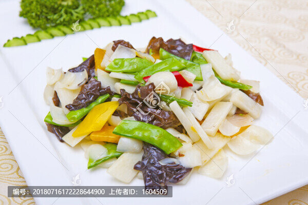 木耳炒山藥