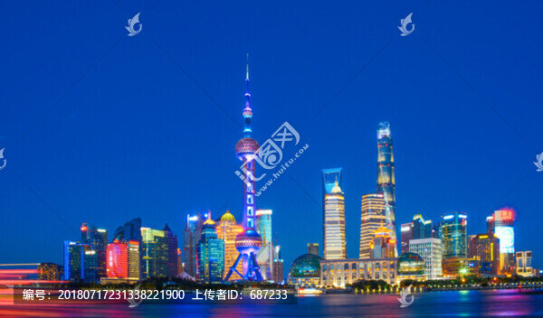 上海陸家嘴夜景