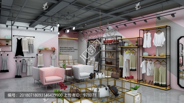 服裝店效果圖