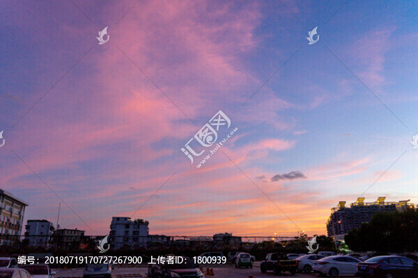 城市晚霞