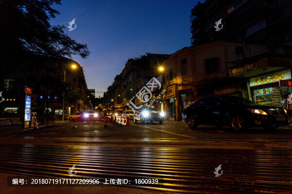 城市街道夜景