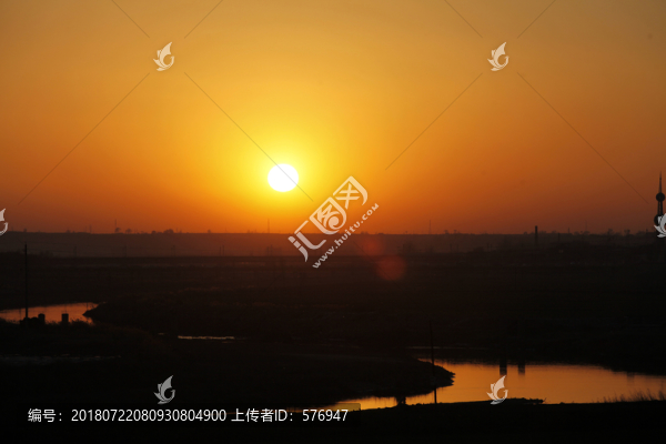 汾河日落