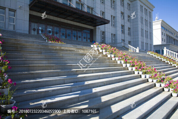 建筑大樓臺階
