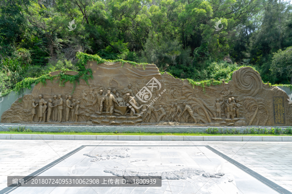 解放軍抗洪救災(zāi)浮雕