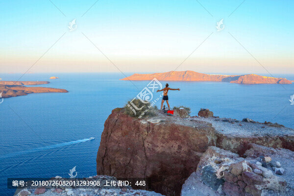 希臘圣托里尼島愛琴海