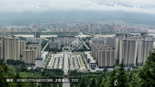 寶雞鳥瞰圖