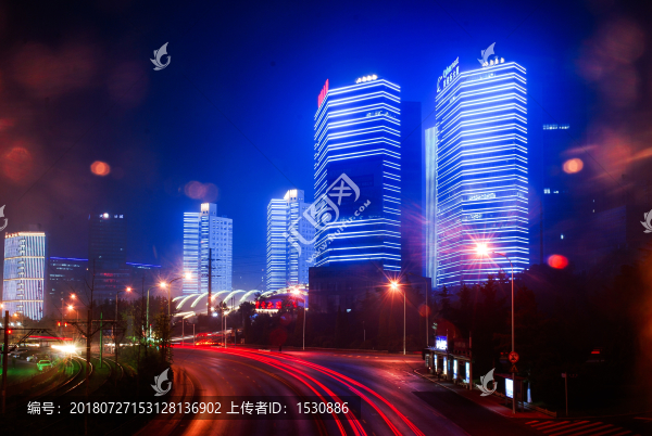 城市夜景光軌