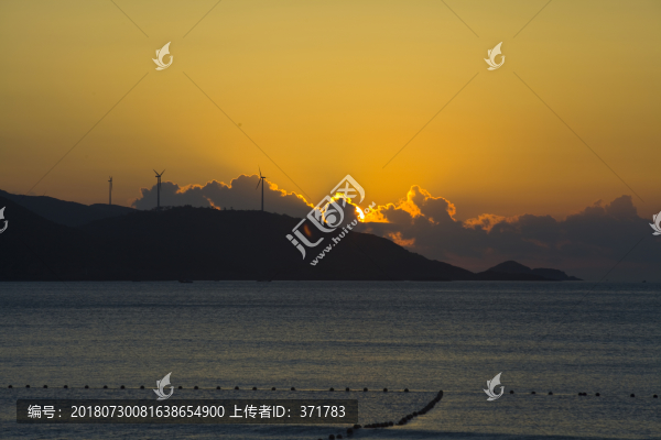 大海日出