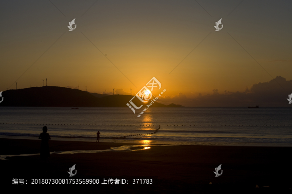 大海日出