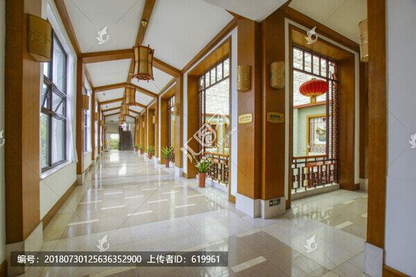 濰坊世界風(fēng)箏博物館走廊景觀
