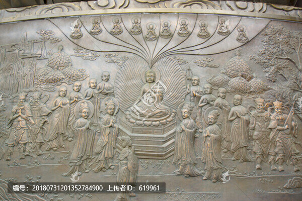 濰坊金泉寺浮雕