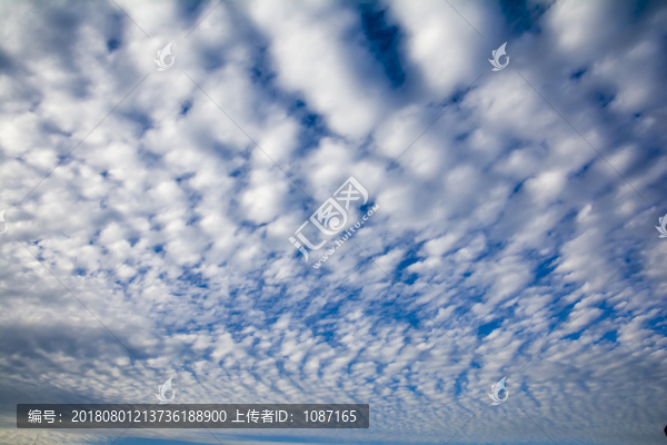 晴空萬里白云