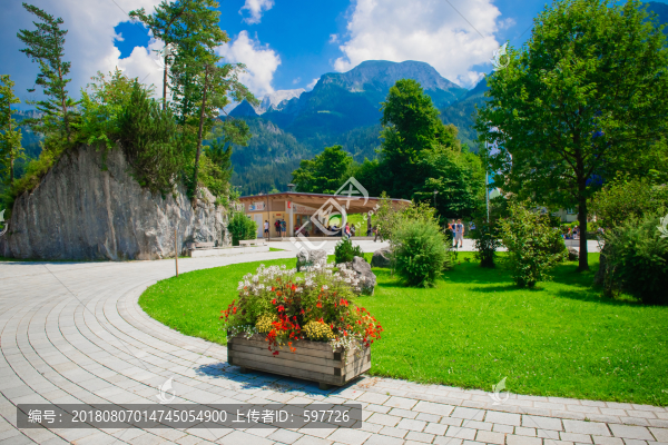 奧地利小鎮(zhèn)歐式花園