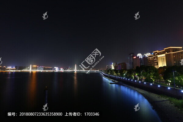 杭州復興大橋夜景