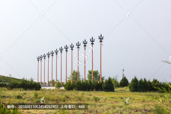 成吉思汗陵三叉鐵矛陣