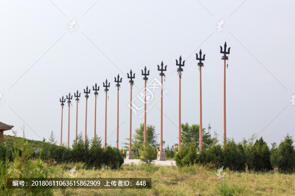 成吉思汗陵三叉鐵矛陣